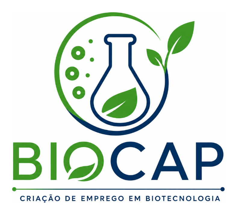 BIOCAP logo - Criacao de Emprego em Biotecnologia, PhycoFerm job creation project in biotechnology