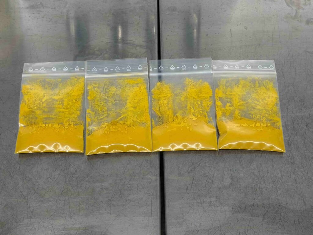 Chlorella biomass sample packs prepared for shipment to formulators